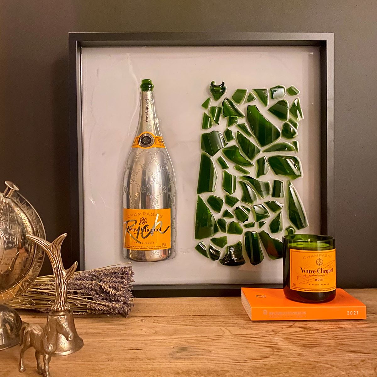 GLASSART - CADRE VEUVE CLICQUOT
